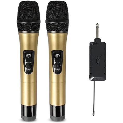 Micro Main Microphone De Poche Sans Fil Dual Vhf Micro Professionnel