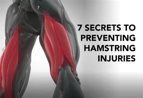 Secrets To Preventing Hamstring Injuries Metro Physio