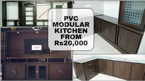 Low Cost Pvc Modular Kitchen Cupboards Wardrobe Full Home Tour Pvc