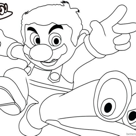 Printable Mario Odyssey Coloring Pages