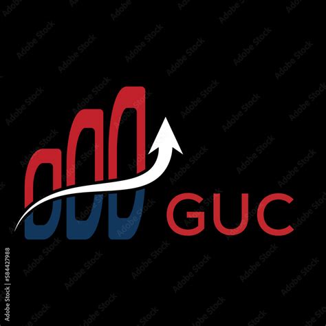 GUC letter logo. GUC Red and Blue Shield Emblem Logo Template. GUC ...