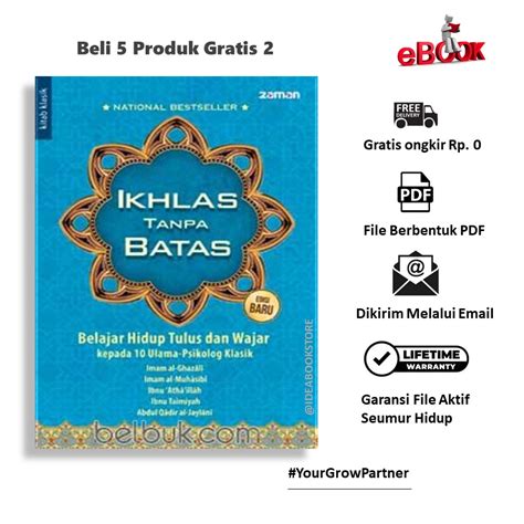 Jual Buku Ikhlas Tanpa Batas Belajar Hidup Tulus Dan Wajar Shopee