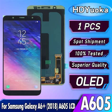 Oled Lcd Touch Screen Para Samsung Galaxy A6 60 Polegadas A605 A6 Plus A605f A605g