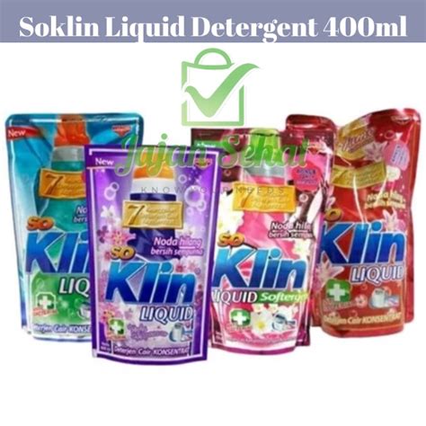 Jual Soklin Liquid Detergent Deterjen Cair Konsentrat Ml Shopee