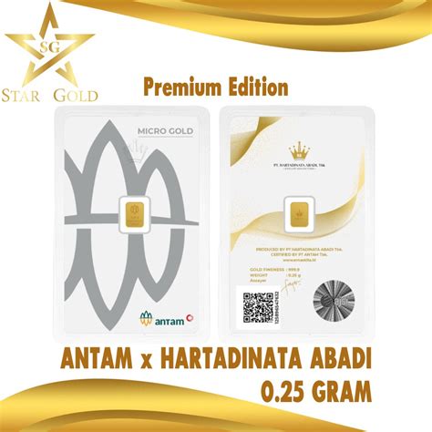 jual star gold logam mulia micro gold antam hartadinata  gram premium