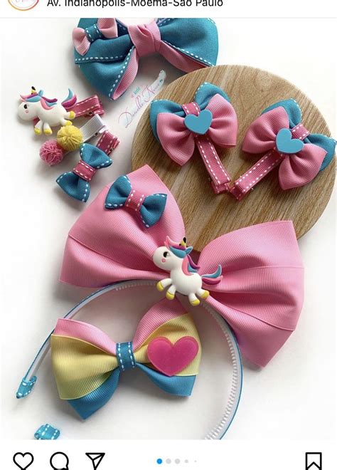 Pin By Camille Nogueira On Ideias La Os Diy Hair Bows Handmade Hair