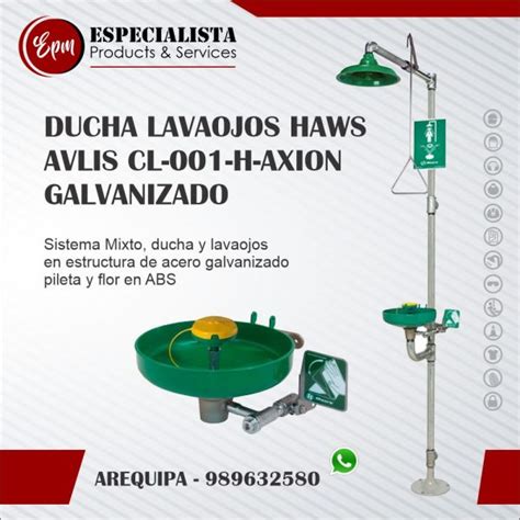 Ducha Lavaojos Haws Avlis Cl H Axion Galvanizado Venta De Equipo