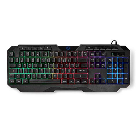 Teclado Para Juegos Con Cable Usb Type A Llaves De Membrana Led