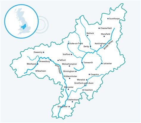 √ Map Uk River Trent Map