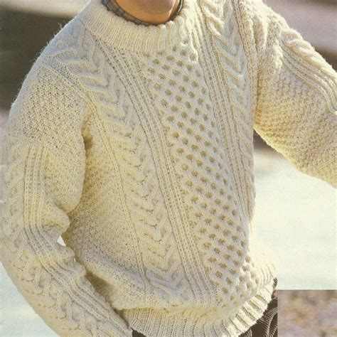 Men S Aran Sweater Knitting Pattern Artofit