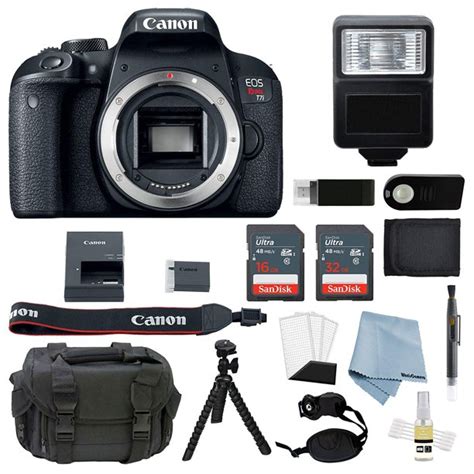 Canon EOS Rebel T7i Body Only + Advanced Accessory Bundle - Walmart.com - Walmart.com