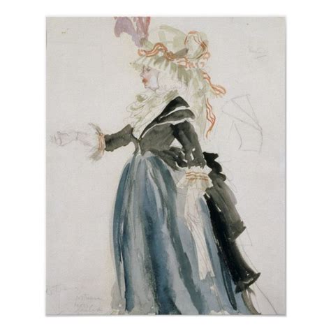 Costume Design For Misa Sert As Une Dame De La Poster Zazzle In