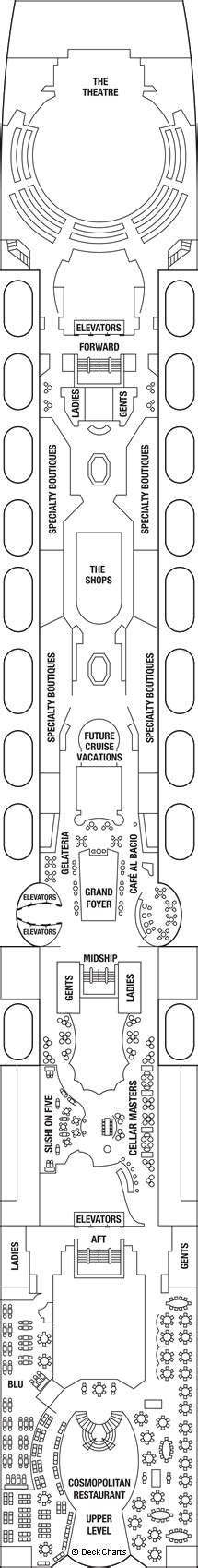 Celebrity Summit Deck Plans: Ship Layout, Staterooms & Map - Cruise Critic