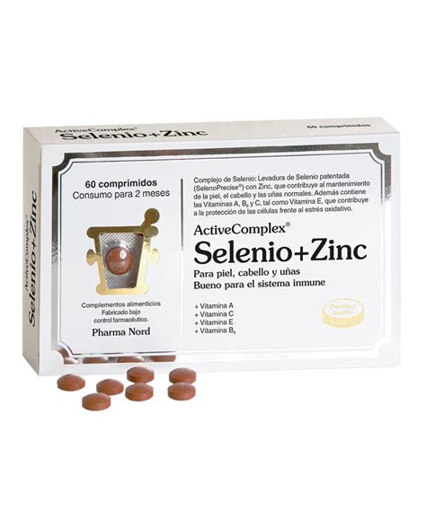 Comprimidos Antioxidantes Activecomplex Selenio Zinc Pharma Nord