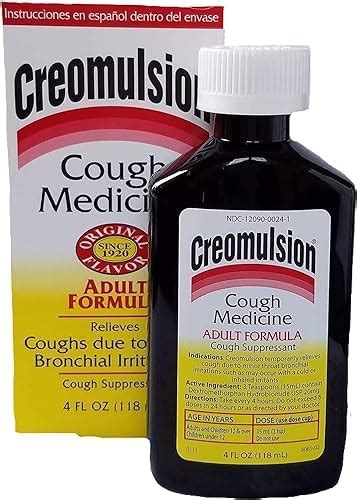 Creomulsion Cough Medicine Adult Formula 4 Oz Pack Of 8 Health And Household