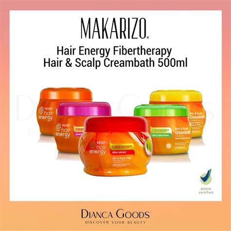 Jual Makarizo Hair Energy Fibertherapy Hair Scalp Creambath Ml