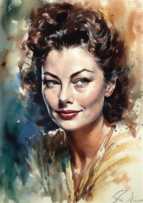 Ava Gardner Digital Art By Thuy Dinh Thi Pixels