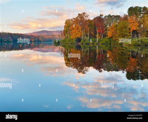 Sunrise Price Lake And Grandfather Mountain Julian Price Memorial