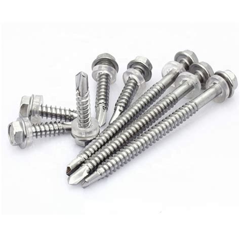 Stainless Steel Hex Flange Head Self Drilling Roofing Screw With Epdm