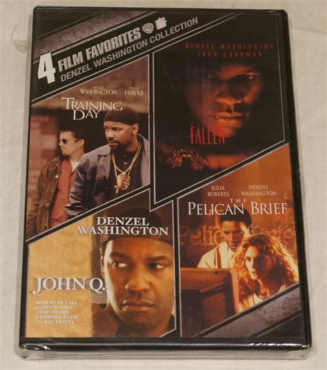 4 Film Favorites Denzel Washington Collection Dvd Set New Sealed