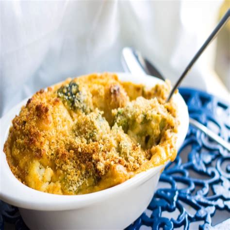 Cheesy Broccoli And Cauliflower Bake