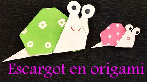 Comment Faire Un Escargot En Origami Facile YouTube