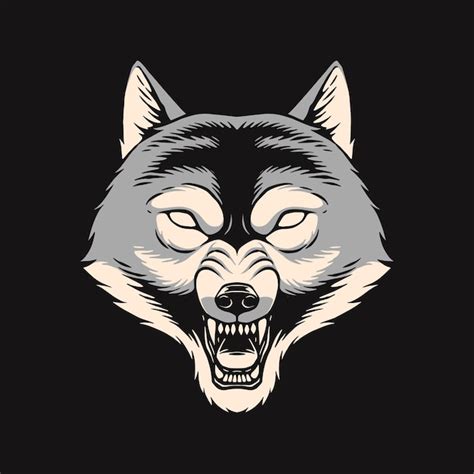 Premium Vector Wolf Head Illustration