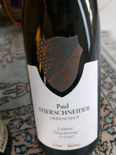 Paul Stierschneider Loibner Chardonnay Klostersatz Smaragd Vivino US