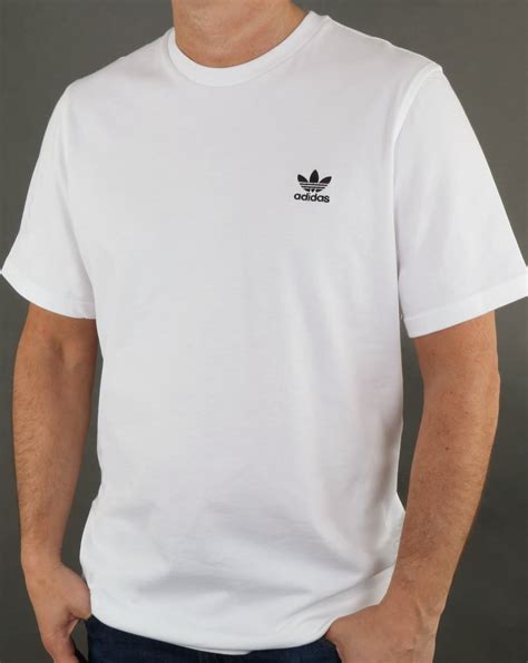 Adidas Originals Standard T Shirt Whitecrew Neckcottontrefoilmens