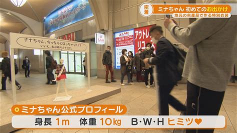 名古屋のシンボル「ナナちゃん」の妹「ミナちゃん」 電車で初めての「お出かけ」！『くらしニュース』 エンタメ Locipo Press