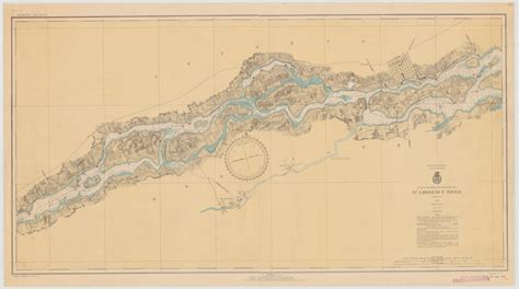 St. Lawrence River Map Chart 1 1935 Nautical Chart Print - Etsy