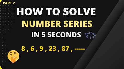 How To Solve Number Series In Seconds How To Solve Number Series