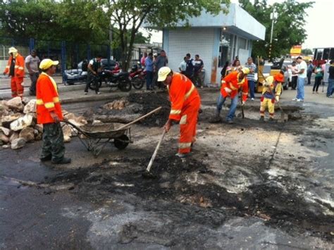 G1 Operação Tapa Buraco Tenta Recuperar Terminal De ônibus Em Manaus