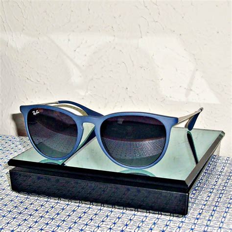 【new】ray Ban Rb4171 6002 8g Women S Erika Blue Gray Gradient Mirrored Sunglasses 713132581124 Ebay