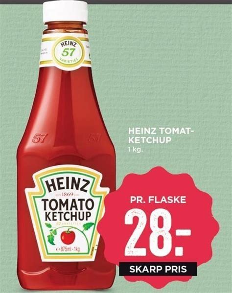 Heinz Tomat Ketchup Tilbud Hos Meny