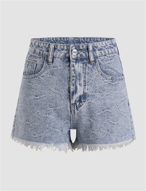 Tassels Denim Mini Shorts Cider