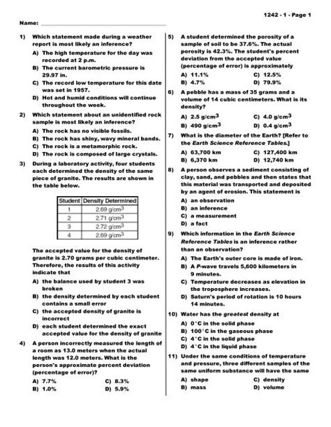 Earth Science Reference Tables Review Cabinets Matttroy