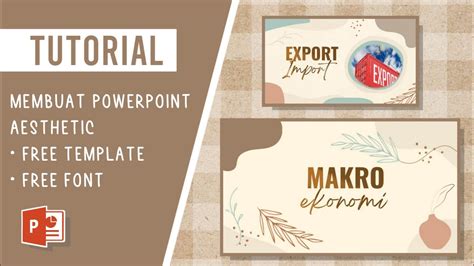 AESTHETIC PPT AESTHETIC POWERPOINT FREE TEMPLATE FONT CARA