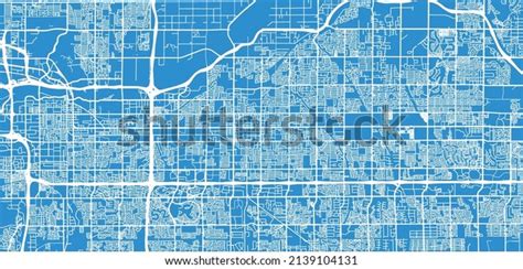 Urban Vector City Map Mesa Arizona Stock Vector Royalty Free