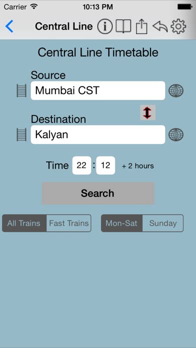 Mumbai Local Train Timetable para iOS (iPhone/iPad/iPod touch) - Baixar ...