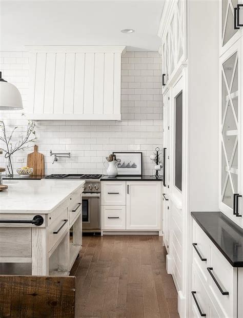 Beautiful Shiplap Wall White Farmhouse Kitchen Top Choices Of Architects