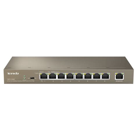 Tenda Port Fast Ethernet Switch With Port Poe Tef P W Geewiz