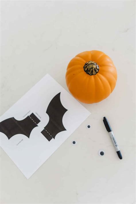 Bat Pumpkin with Free Templates! - Friday We're In Love