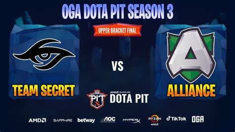 Dota 2 LIVE LIVE Team Secret Vs Alliance Upper Bracket Semi