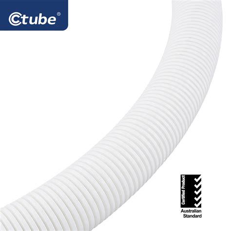 Ctube As Nzs Medium Duty Mm White Flexible Non Metallic Conduit