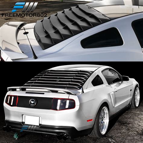 Fits Ford Mustang Ikon Style Black Rear Window Louver Ebay