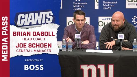 Joe Schoen Brian Daboll Post Draft Press Conference New York Giants