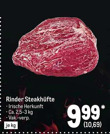 Rinde Steakh Fte Angebot Bei Metro Prospekte De