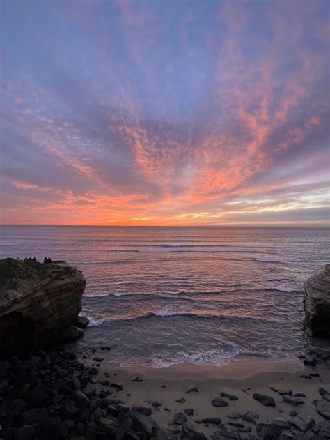 Sunset from a beach in San Diego : r/sunset