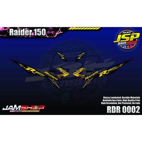 Raider 150 Carb Type Full Decals Shopee Philippines